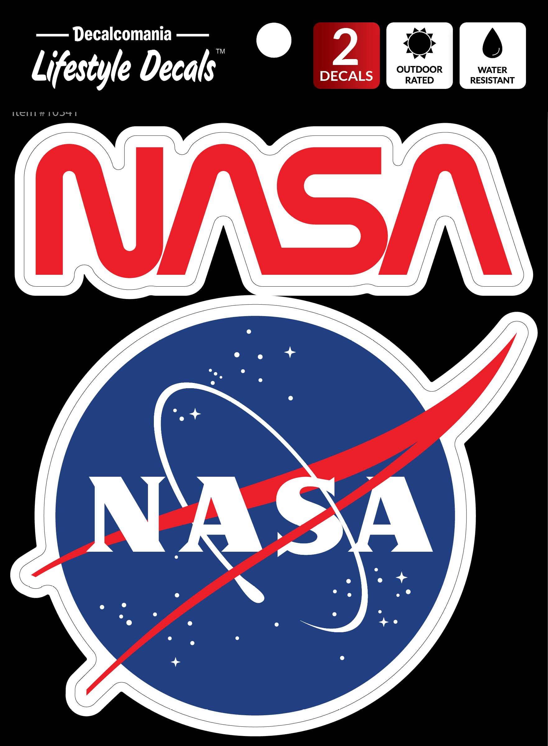 Amazon.co.jp: NASA Decals - NASAステッカー2枚セット 車両